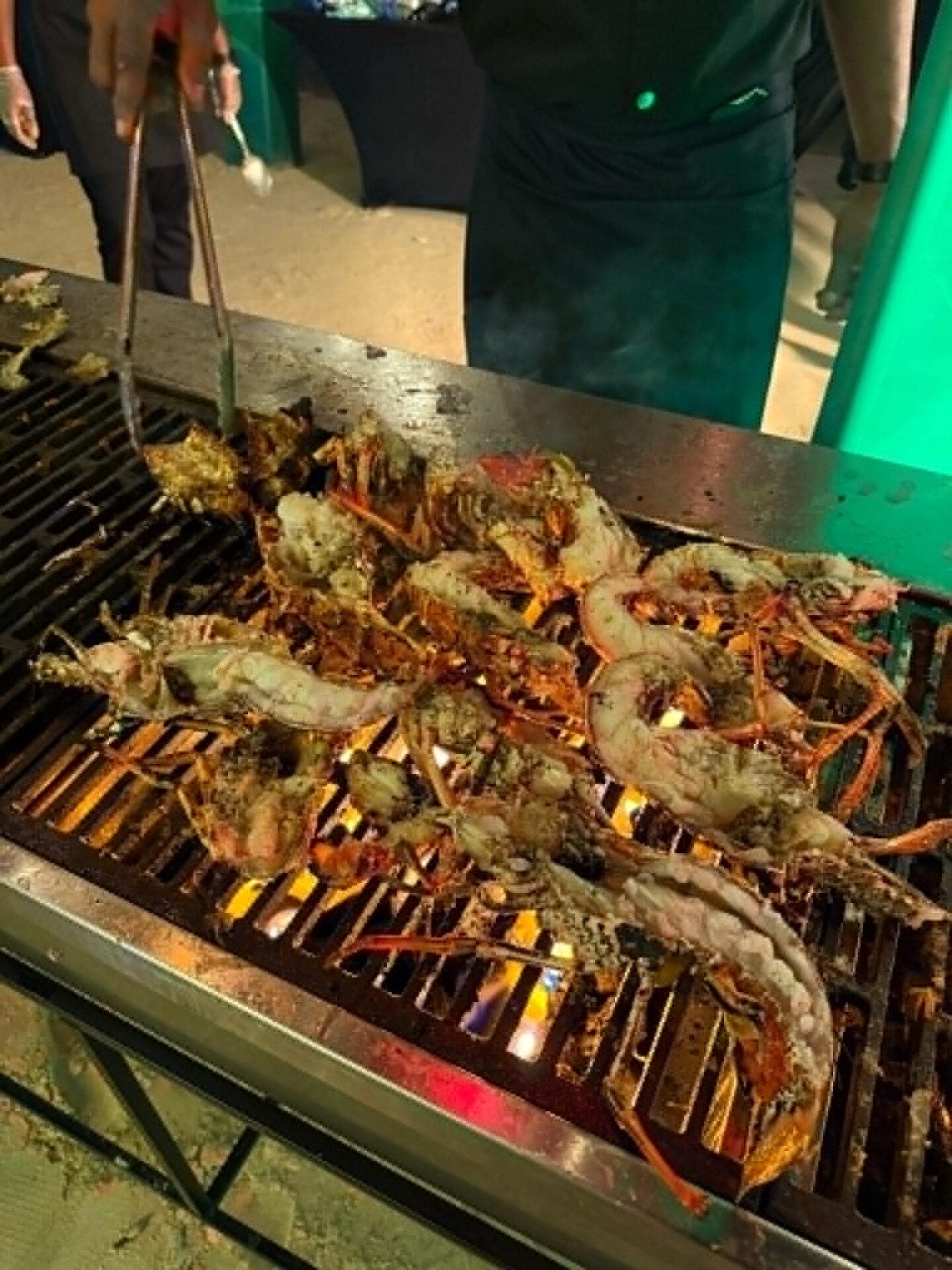 Fresh Lobster on a grill